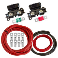 Zweitbatterieset | Votronic VCC 1212-30 | Ladebooster 12V 30A | 3,5m 10mm² Vollkupfer-Kabelsatz