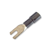 Gabelkabelschuh 16mm² M4 isoliert Crimp Kabelschuh verzinnt Schwarz