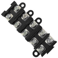 Anschlussblock | 5 Wege | Schwarz | für...