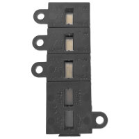 Anschlussblock | 5 Wege | Schwarz | für 1,5-4mm² Kabel