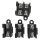 Anschlussblock | 5 Wege | Schwarz | für 1,5-4mm² Kabel