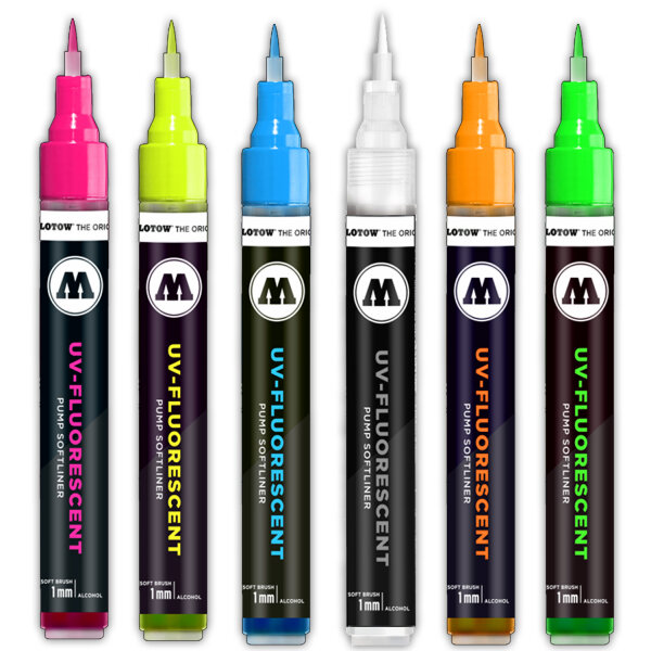 Molotow UV-Fluorescent Pump Softliner 1mm (Farbauswahl)