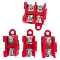 Anschlussblock | 5 Wege | Rot | für 1,5-4mm² Kabel