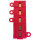 Anschlussblock | 5 Wege | Rot | für 1,5-4mm² Kabel