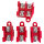Anschlussblock | 5 Wege | Rot | für 1,5-4mm² Kabel