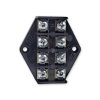 Anschlussblock | 4-Wege | geschraubt | bis 2,5mm²