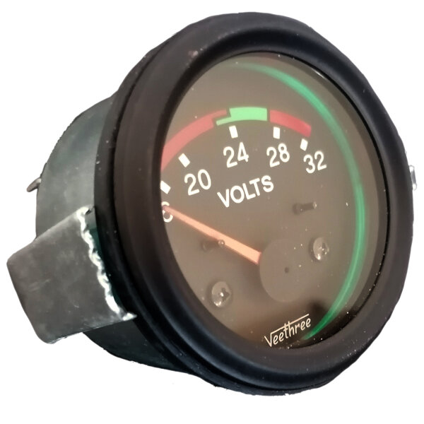 Voltmeter | Analog | 16-32V | Einbau | Ø52mm