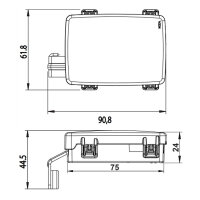 Sicherungshalter | 3-fach MidiVAL Verteiler | 32V | Rechts (DX) | MTA