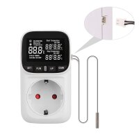 Temperaturregler Steckdose | Digitalanzeige | 50cm Sensorkabel | 230V