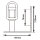 Halter für Rundumleuchte | 12–24V | U-Form | 15cm Kabel | Ø24mm