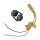 Halter für Rundumleuchte | 12–24V | 90° Drehbar | 15cm Kabel | Ø24mm