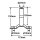 Halter für Rundumleuchte | 12–24V | Y-Form | 15cm Kabel | Ø24mm