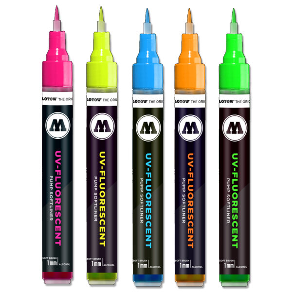 Molotow UV-Fluorescent 5er Set