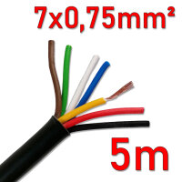 Kabel | 7-adrig | FLRY-Y | 7x0,75mm² | 5 Meter