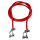 Batteriekabel | 25mm² | 2x Polklemme positiv | Rot | 0,5 Meter