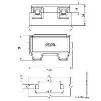 Sicherungshalter | MTA MidiVAL | M5 | 32V | 125A | Cliphalter