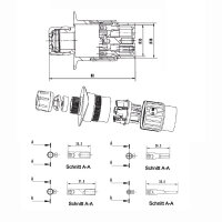 Anhängerstecker | 7/13-polig | WeSt Multicon | 12V | 25A