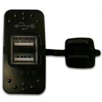 USB Doppelsteckdose | Typ A | 12–24V | 2× 5V...