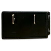 Doppelsteckdose | USB Typ A | Digital Voltmeter | 3-stellig | Blau | 12–24V | 2x5V 2,4A | Einbau | 37x21mm