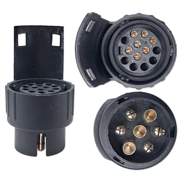 Anhängeradapter | 7 auf 13-polig | 12V | kurze Ausführung