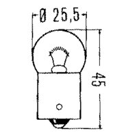Leuchtmittel | BA15s | 12V | P21W | Klar | 10 Stück