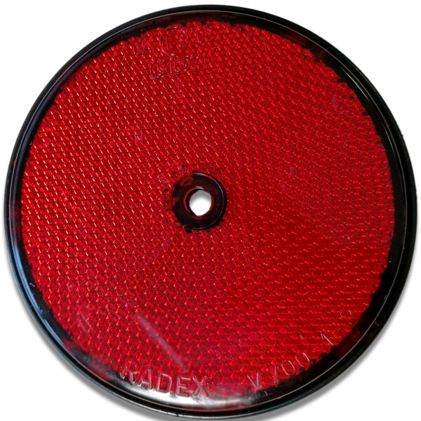 Reflektor | Radex 720 | Rund | M5 Bohrung | Rot | Ø80mm | 5 Stück