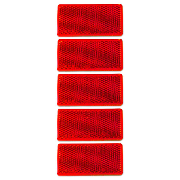 Reflektor | AJ.BA | 94,44mm | selbstklebend | Rot | 5 Stück