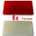 AJ.BA Reflektor selbstklebend 71x35mm Rot (5 Stück)