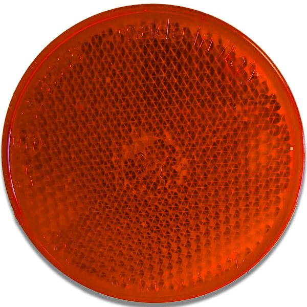 Reflektor | AJ.BA | Rund | selbstklebend | Orange | Ø60mm | 10 Stück