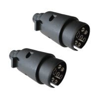 Anhängerkabelset | 7-adrig | 7x1mm² | 2x Stecker | 10 Meter