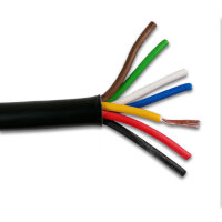 5m Anhängerkabelset 7-polig inkl. 2x Stecker (6x0,6mm²+1x1mm²)