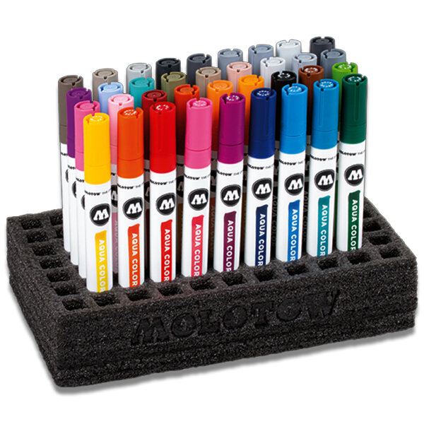 Molotow Aqua Color Brush Komplett Displayset