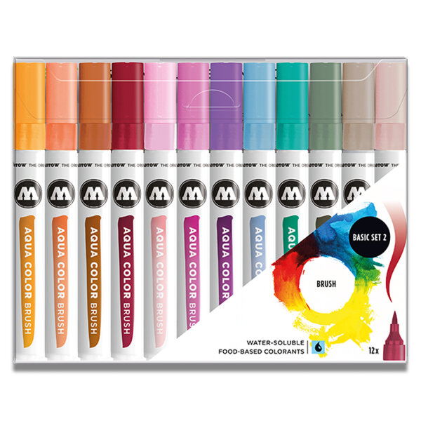 Molotow Aqua Color Brush Basic Set 2