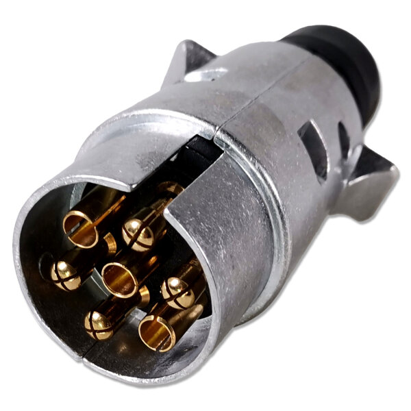 Anhängerstecker | 7-polig | 12V | 16A | Aluminium