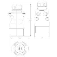 Anhängerstecker | 7-polig | 12V | 16A | Aluminium