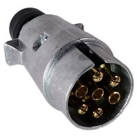 Anhängerstecker | 7-polig | 12V | 16A | Aluminium