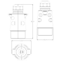 Anhängerstecker 7-polig Metall