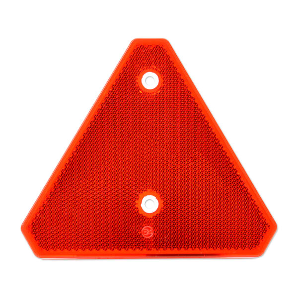 Dreieckrückstrahler | Reflektor | 140x125mm | gebohrt | Rot