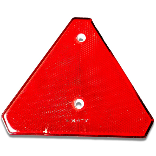 Reflektor | Dreieck | abgeflacht | geschraubt | Rot