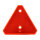 Dreieckrückstrahler | Reflektor | 140x125mm | gebohrt | Rot | 4 Stück