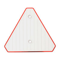 Dreieckrückstrahler | Reflektor | 140x125mm | gebohrt | Rot | 10 Stück