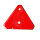 Dreieckrückstrahler | Reflektor | 140x125mm | gebohrt | Rot | 10 Stück