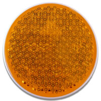 Reflektor | Rund | M5 Schraube | Orange | Ø81mm