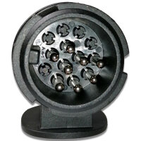 Anhängerkabelsatz | Aspöck | 13-polig zu 2x Bajonett 5-polig | 4 Meter