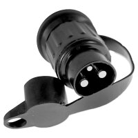 Anhängersteckersatz | 3-polig | 12V | Kunststoff | Stecker & Steckdose