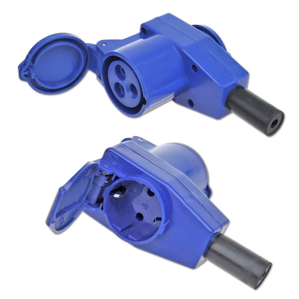 Doppelsteckdose | CEE & Schuko | Landstrom Camping | 230V | 16A