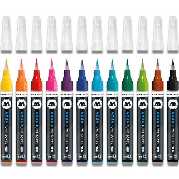 Aquarellmarker | Molotow Aqua Pump Softliner | 1mm | Farbauswahl