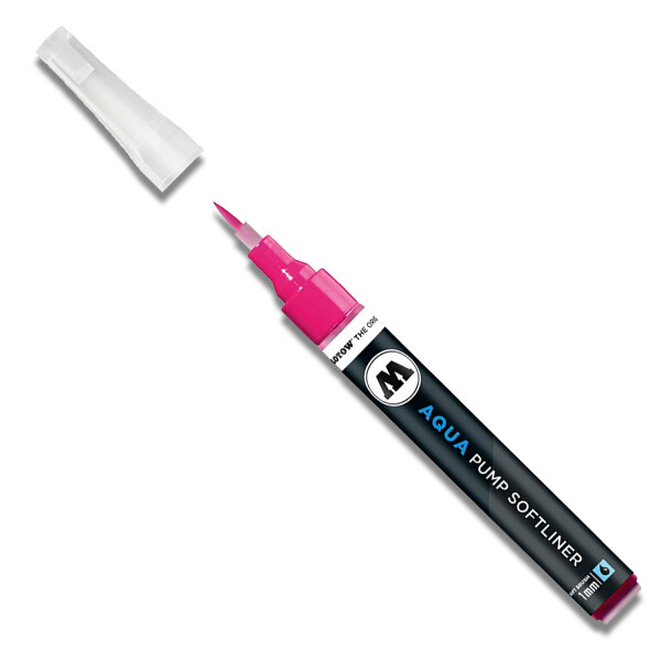 Aquarellmarker | Molotow Aqua Pump Softliner | 1mm | Pink