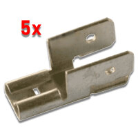 Flachsteckverteiler | 3-fach | 6,3mm | 5 Stück