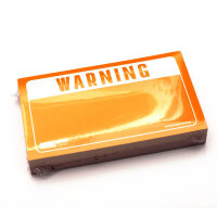 Sticker Warning Rot Gelb 12x7 cm 100 Stück | Montana Cans